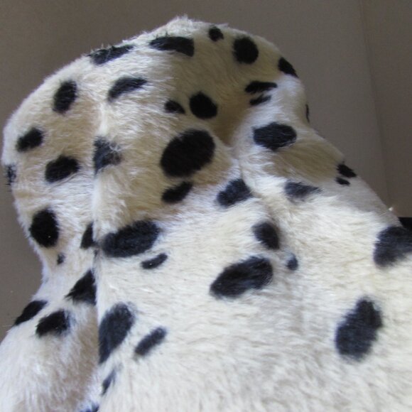 SALE Amazing Vintage Slouch Style Hat Black White Animal Print Made in Italy - Picture 11 of 13